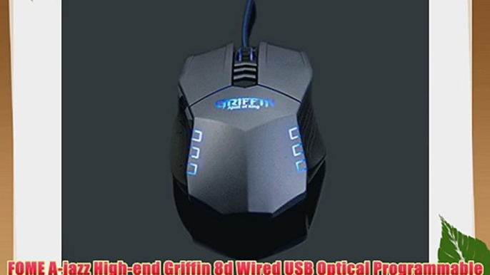 FOME A-jazz High-end Griffin 8d Wired USB Optical Programmable Pro Gaming Mouse Mice 4000dpi