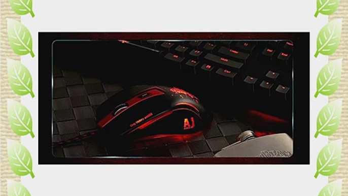 FOME A-jazz FIRST BLOOD High Speed 8200 DPI Wired USB Laser Gaming Mouse (AJ100) Black   FOME