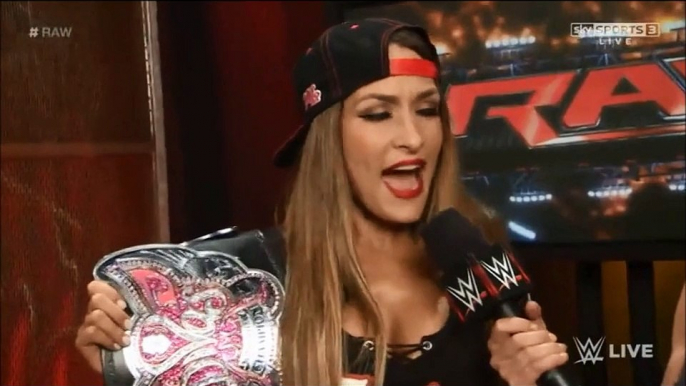 Renee Young interviews Nikki Bella (8-6-15)