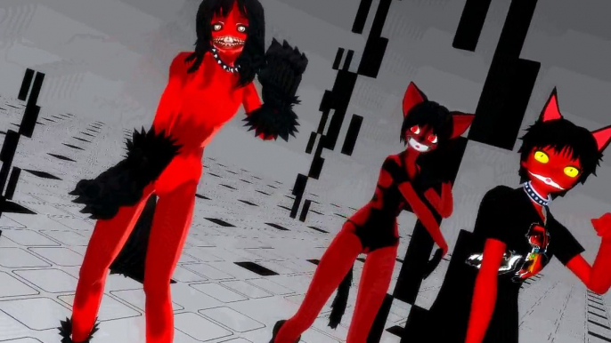 Smile dog&Grinny the cat&Smile dog- Comin' in hot (MMD)