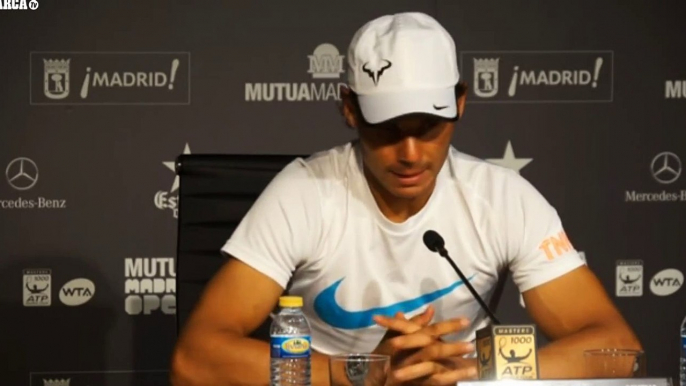 Rafael Nadal Press conference / SF Madrid Open 2015