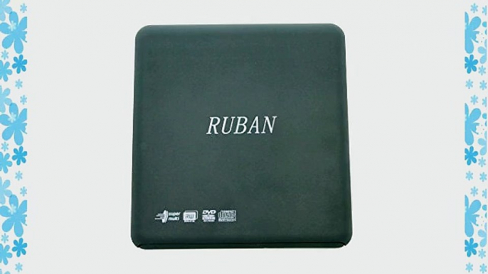 RUBAN 24x Slim USB 3.0 External Cd DVD Rw - ? Cdrw Dvdrw Combo Burner Writer Drive for All