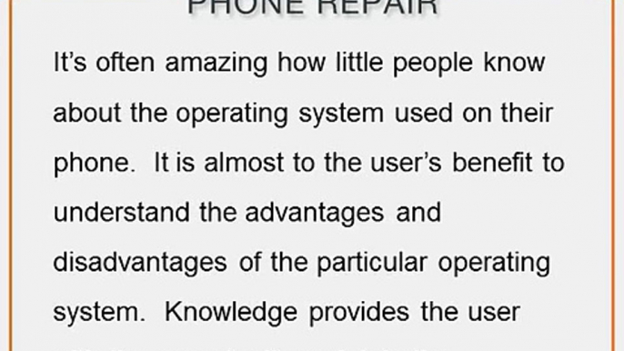 Henderson Android Repair -- The Android Operating System