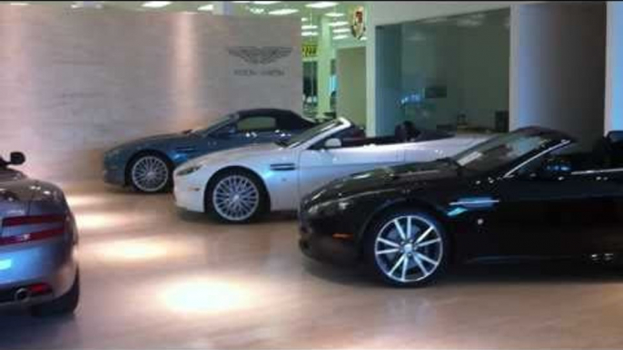 Aston Martin Showroom- DB9 and V8 Vantages!