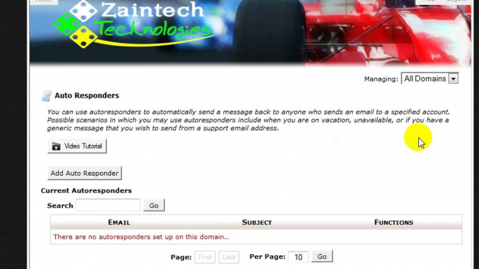 Urdu Tutorial - How to create Autoresponder in Cpanel by Zaintech Technologies - Mybest.host