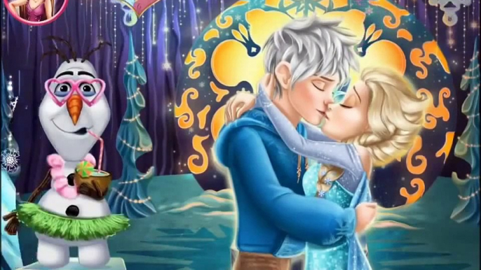 Disney Princess Elsa Kissing Jack Frost Gameplay-Fun Frozen Games-Kissing Games