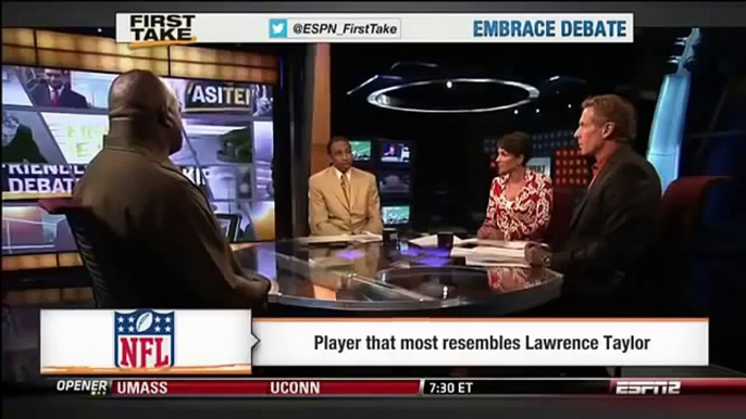 Skip Bayless   Stephen A  Smith   Lawrence Taylor Joins The Debate Desk  HD   ESPN First Take