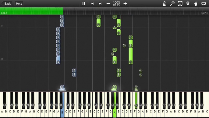 Ducktales - Moon Theme - (Hiroshige Tonomura_Courtney Babbidge) - Synthesia - Piano