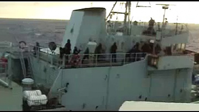 Sea Shepherd Attacks Japanese Whaling fleet.  Feb 09, 2007/C