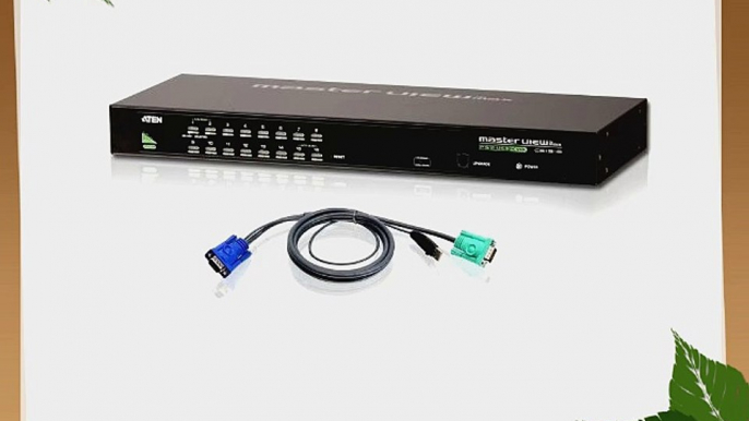 ATEN 16-Port USB/PS2 Combo KVM Switch with Cables CS1316KIT (Black)