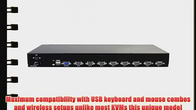 StarTech.com 8 Port 1U Rack Mount USB KVM Switch Kit with OSD and Cables (SV831DUSBUK)