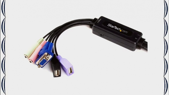 StarTech 2 Port USB VGA Cable KVM Switch with Audio (SV215MICUSBA)