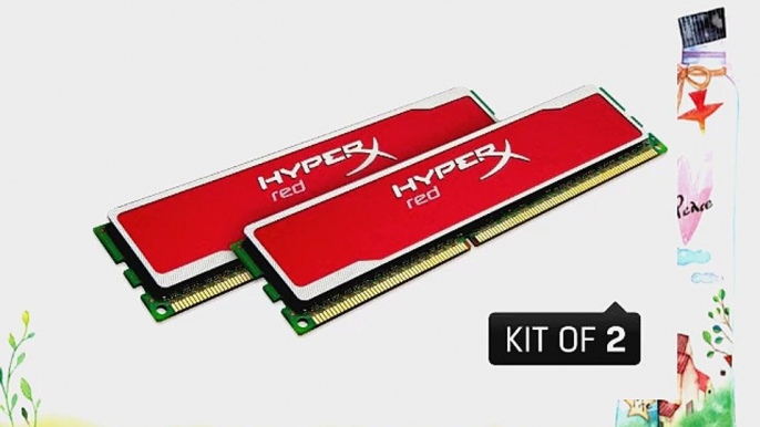 Kingston Technology  HyperX Red 16GB Kit (2x8GB) 1600MHz 10-10-10 1.5V DDR3 PC3-12800 Non-ECC