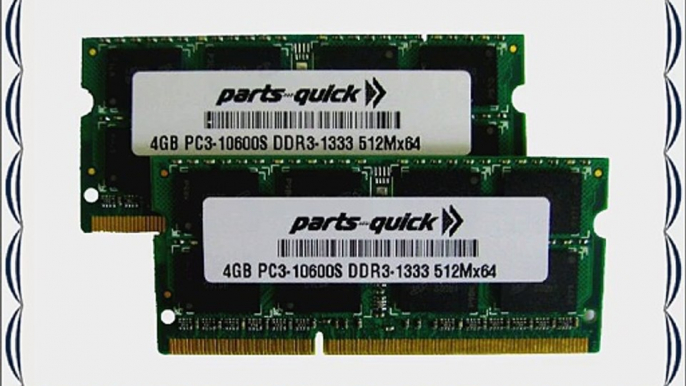 8GB 2 x 4GB DDR3 Memory for Lenovo G570 G575 G770 Series PC3-10600 1333MHz 204 pin SODIMM Laptop