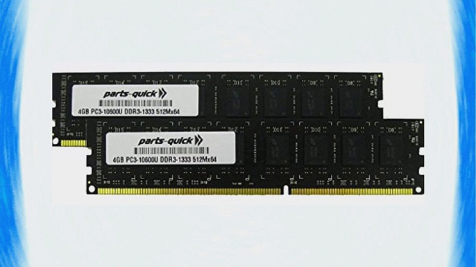 8GB (2 X 4GB) Memory Upgrade for HP Workstation Z210 DDR3 PC3-10600 1333MHz Desktop DIMM RAM