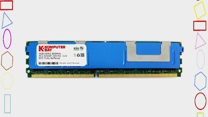 Komputerbay 4GB DDR2 PC2-6400F 800MHz ECC Fully Buffered FB-DIMM (240 PIN) 4 GB w/ Heatspreaders