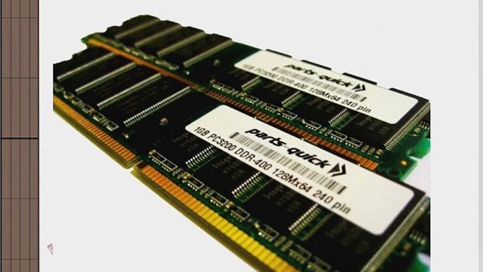 2GB 2 X 1GB PC3200 400MHz 184 pin DDR SDRAM Non-ECC DIMM Desktop Memory for Dell Optiplex 170L