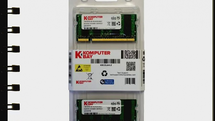 Komputerbay 4GB 2X 2GB DDR2 533MHz PC2-4200 PC2-4300 DDR2 533 (200 PIN) SODIMM Laptop Memory