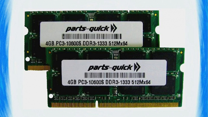 8GB 2 X 4GB DDR3 Memory for Apple MacBook Pro 17 inch 2.2GHz Quad Core Intel Core i7 MC725LL/A