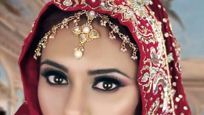 Black Smokey Eye Indian Bridal Makeup Tutorial for Asian   Pakistani   Arabic Weddings   Reception