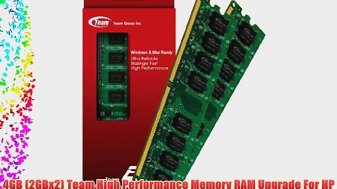 4GB (2GBx2) Team High Performance Memory RAM Upgrade For HP - Compaq Pavilion a1530n a1530tw