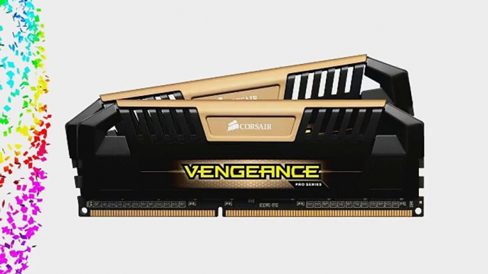 Corsair Vengeance Pro Series Gold 16GB (2x8GB) DDR3 1600 MHz PC3 12800 Desktop Memory Module