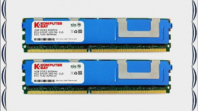 Komputerbay 8GB (2x 4GB) DDR2 PC2-6400F 800MHz ECC Fully Buffered FB-DIMM (240 PIN) 8 GB w/