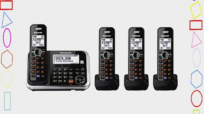 Panasonic KXTG6844B Dect 6.0 Expandable Digital Cordless Answering System with 4 Handsets