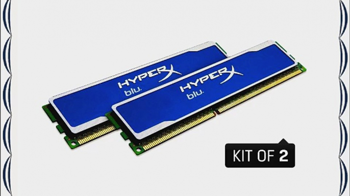 Kingston Technology HyperX Blu 4GB 1600MHz DDR3 Non-ECC CL9 DIMM (Kit of 2) XMP KHX1600C9D3B1K2/4GX