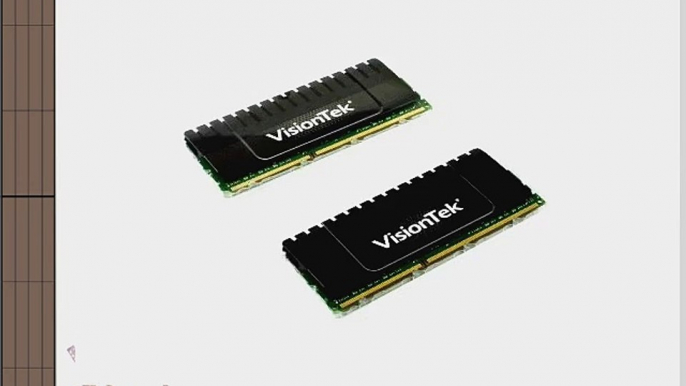 VisionTek Black Label 8GB Kit of 2 (2x4GB) PC3-12800 CL8 1600 EX DDR3 DIMM Desktop Memory (900406)