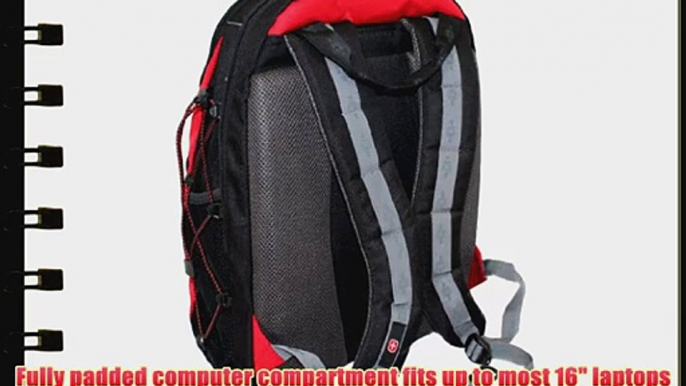 SwissGear THE HUDSON II 16-inch Laptop Computer Backpack Red NWT