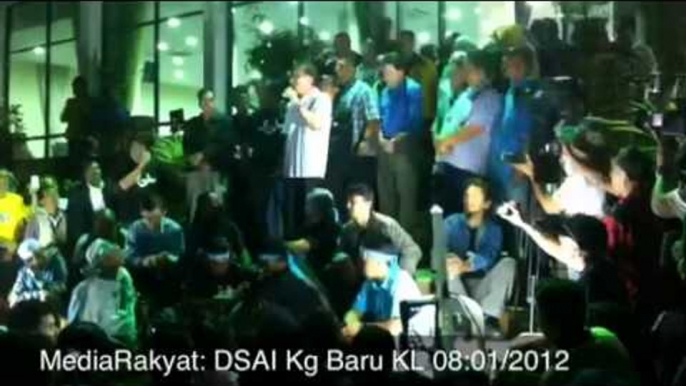 MediaRakyat Newsflash: Anwar Ibrahim, Kg Baru 08/01/2012