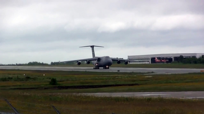 C-5 Galaxy Screaming Takeoff !!!