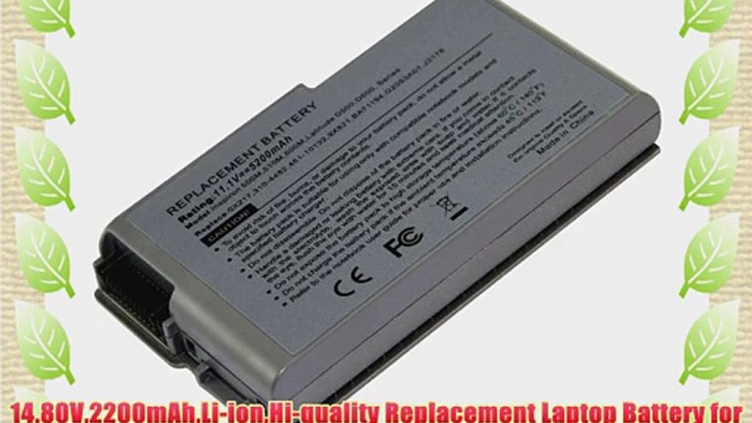 14.80V2200mAhLi-ionHi-quality Replacement Laptop Battery for Dell Inspiron 500m 600m Series