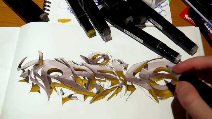 Rasko sketching graffiti 3d art video new!