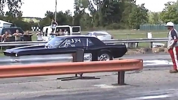 65 Mustang Drag Racing