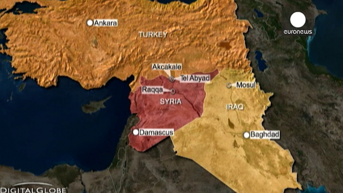 Thousands flee to Turkey as Kurdish forces push into ISIL's Syrian stronghold