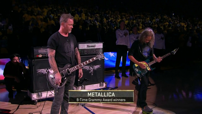 Metallica Performs National Anthem Before Finals Game 5