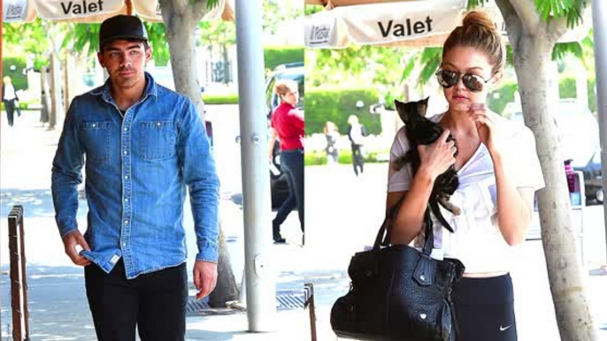 Gigi Hadid Brings Her Cat To Lunch With Joe Jonas