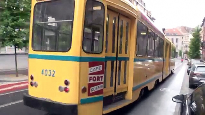 Brussels City Tramways vintage tram operation.