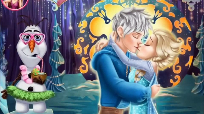 Disney Princess Elsa Kissing Jack Frost Gameplay-Fun Frozen Games-Kissing Games