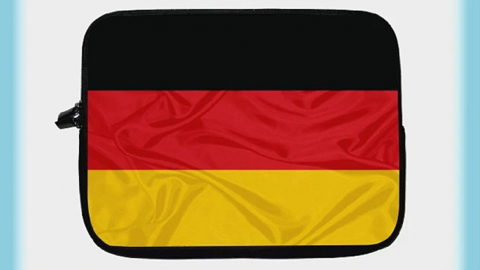 15 inch Rikki KnightTM Germany Flag Design Laptop Sleeve