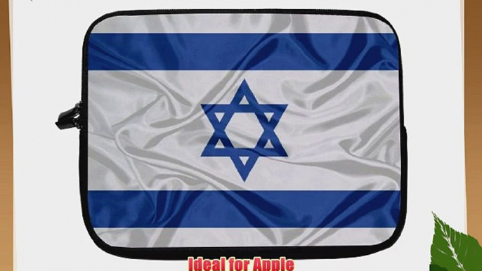 15 inch Rikki KnightTM Israel Flag Design Laptop Sleeve