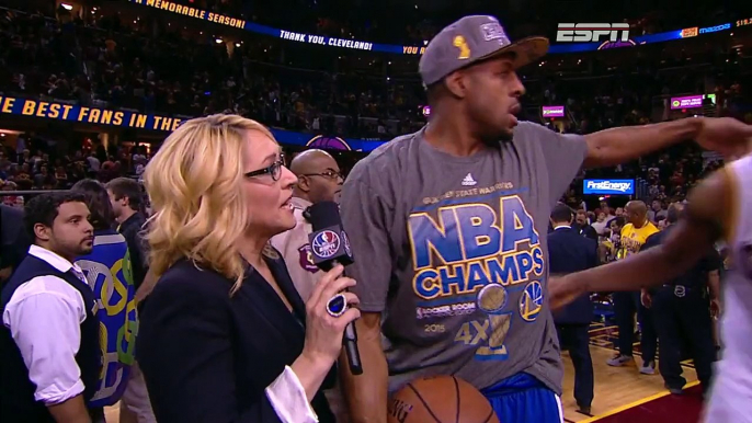 Postgame_ Andre Iguodala _ Warriors vs Cavaliers _ Game 6 _ June 16, 2015 _ 2015 NBA Finals