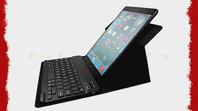 FOME QWERTY US Layout 360 Degree Rotate Ultra Slim PU Leather with Detachable Removable Bluetooth