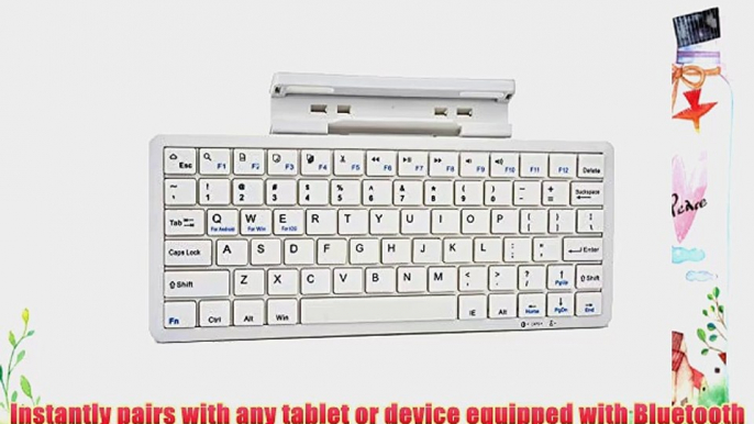 Cooper Cases(TM) K2000 Xiaomi Mi Pad 7.9 Bluetooth Keyboard Dock in White (US English QWERTY