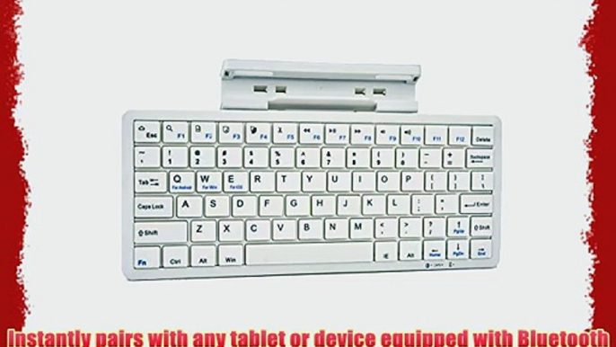 Cooper Cases(TM) K2000 Samsung Galaxy Tab Active / LTE Bluetooth Keyboard Dock in White (US