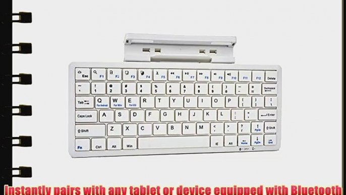 Cooper Cases(TM) K2000 Samsung Galaxy Note Pro 12.2 / 3G / LTE Bluetooth Keyboard Dock in White