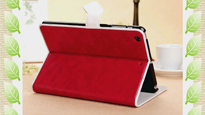 KABB iPad Air Red Case Cover Full Body Protection With Card Slots PU leather case cover with