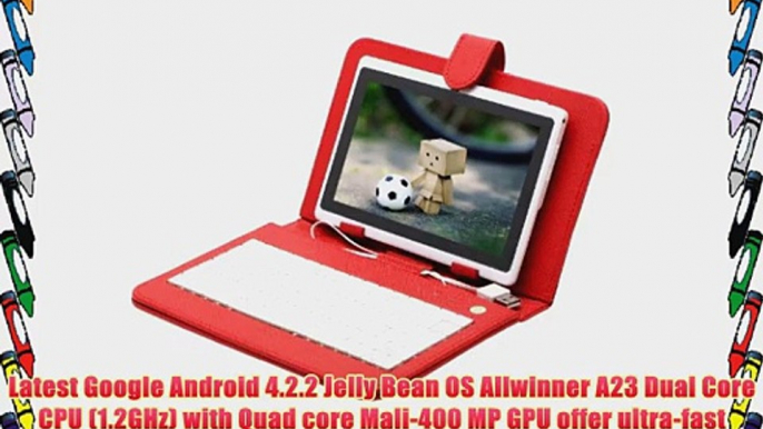 IRULU 7 inch Android Tablet PC 4.2 Jelly Bean OS Dual Core Allwinner A23 CPU Dual Cameras 5